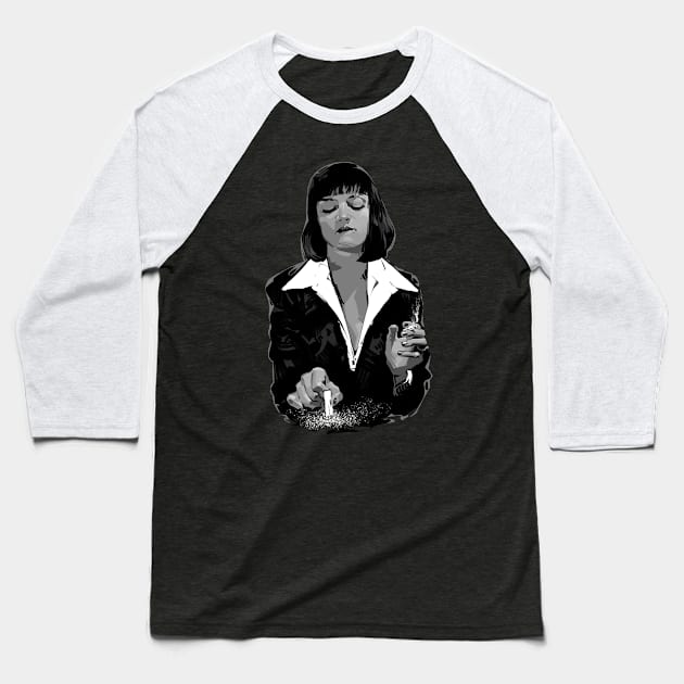 Mia Wallace Baseball T-Shirt by nabakumov